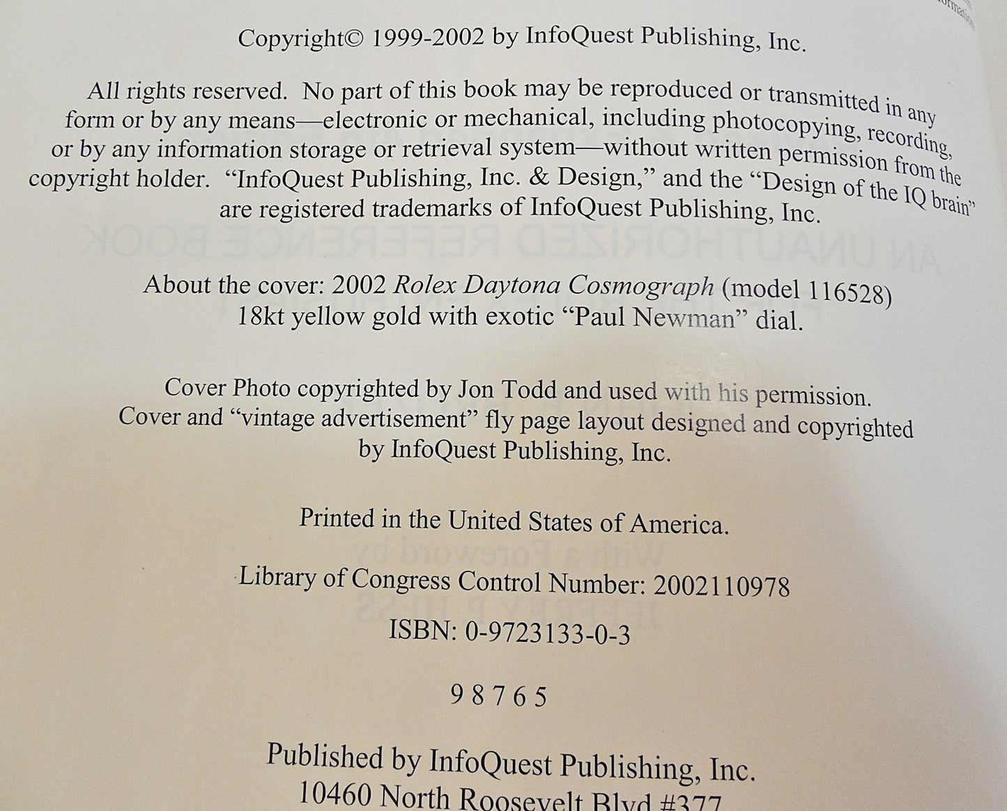 The Rolex Report: An Unauthorized Reference Book For The Rolex Enthusiast
