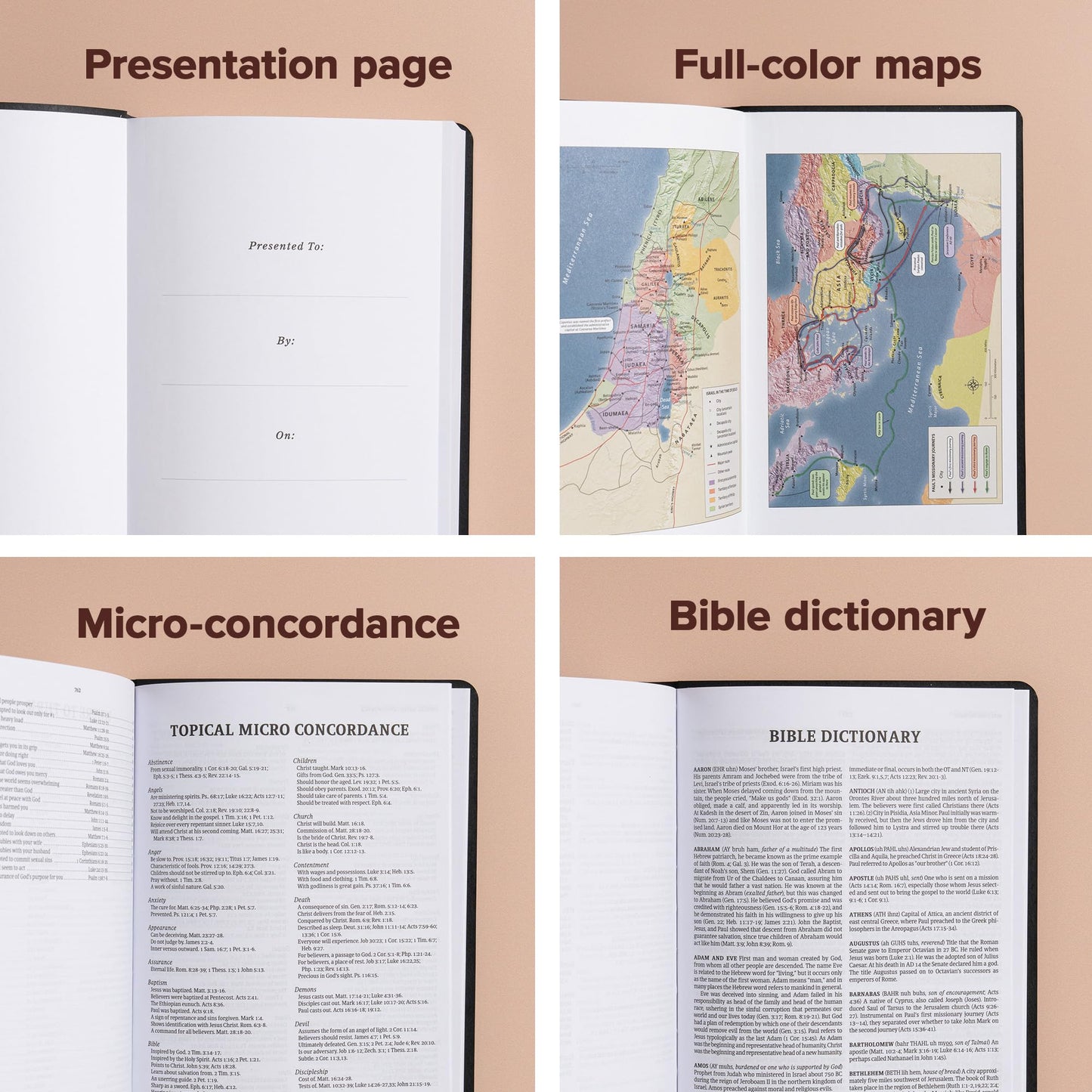 KJV Gift and Award Bible, Black Imitation Leather, KJV Holy Bible, Red Letter, Pure Cambridge Text, Presentation Page, Easy-to-Read Bible MCM Type