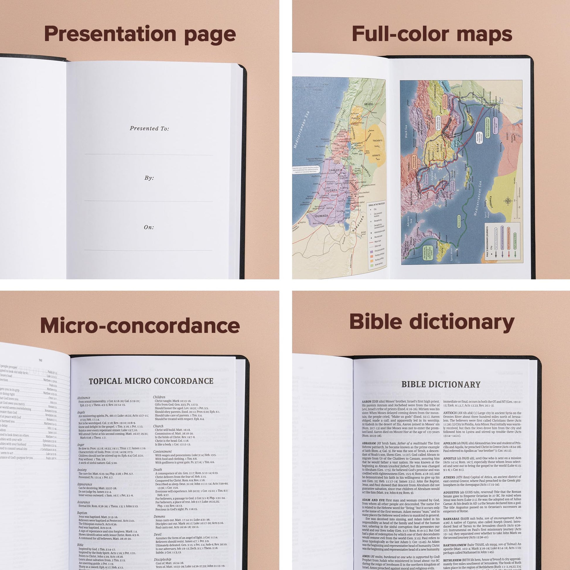 KJV Gift and Award Bible, Black Imitation Leather, KJV Holy Bible, Red Letter, Pure Cambridge Text, Presentation Page, Easy-to-Read Bible MCM Type