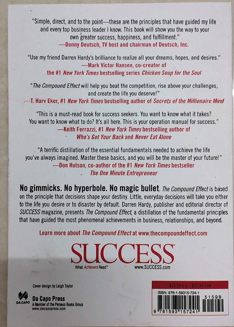 The Compound Effect — back cover
