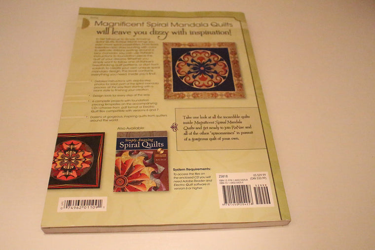 Magnificent Spiral Mandala Quilts — back cover