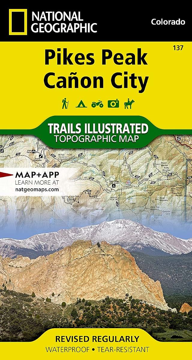 Pikes Peak, Caon City Map (National Geographic Trails Illustrated Map, 137)