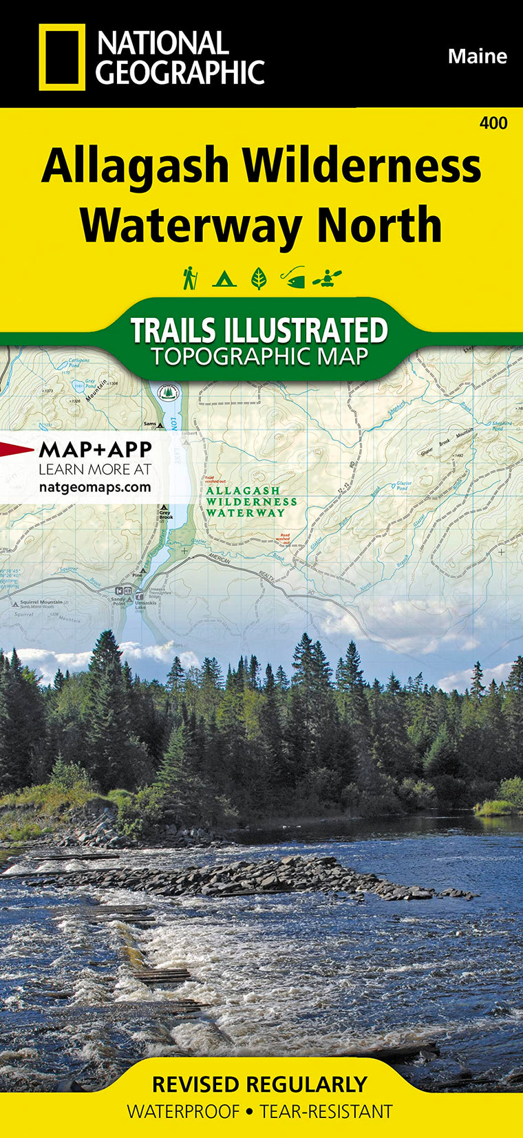 Allagash Wilderness Waterway North Map (National Geographic Trails Illustrated Map, 400)
