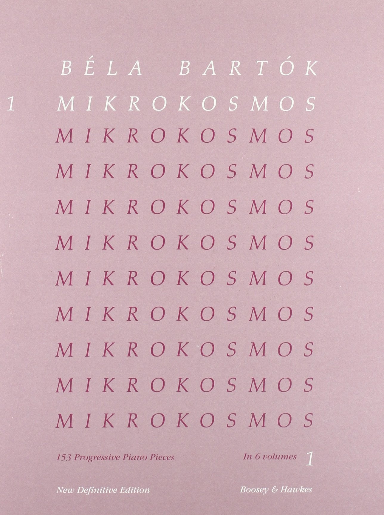 Mikrokosmos Volume 1 (Pink): Piano Solo - Piano Lessons Classic - Pink Piano Book with Music Theory and Exercises - Piano Sheet Music Book in English, French, German, and Hungarian