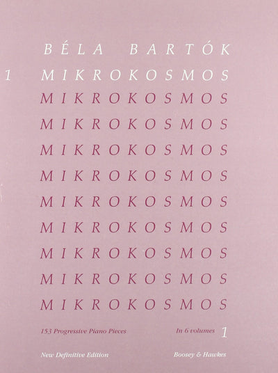 Mikrokosmos Volume 1 (Pink): Piano Solo - Piano Lessons Classic - Pink Piano Book with Music Theory and Exercises - Piano Sheet Music Book in English, French, German, and Hungarian