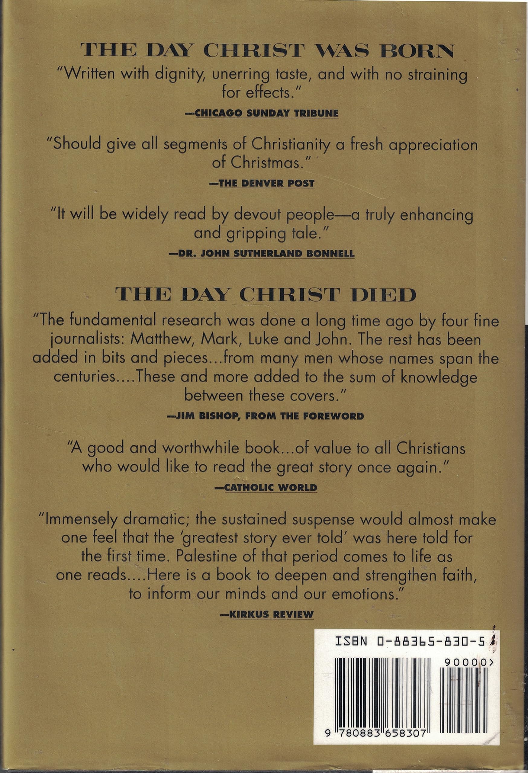 The Day Christ Was Born and the Day Christ Died