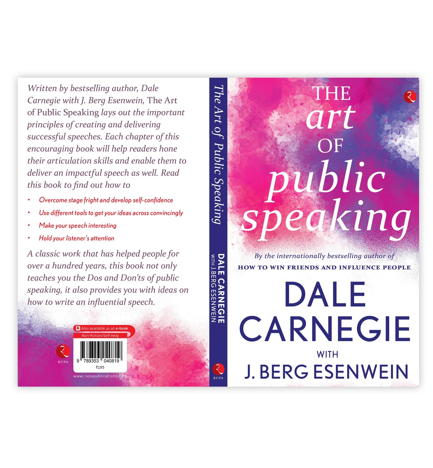 THE ART OF PUBLIC SPEAKING [Paperback] DALE CARNEGIE WITH J.BERGESENWEIN