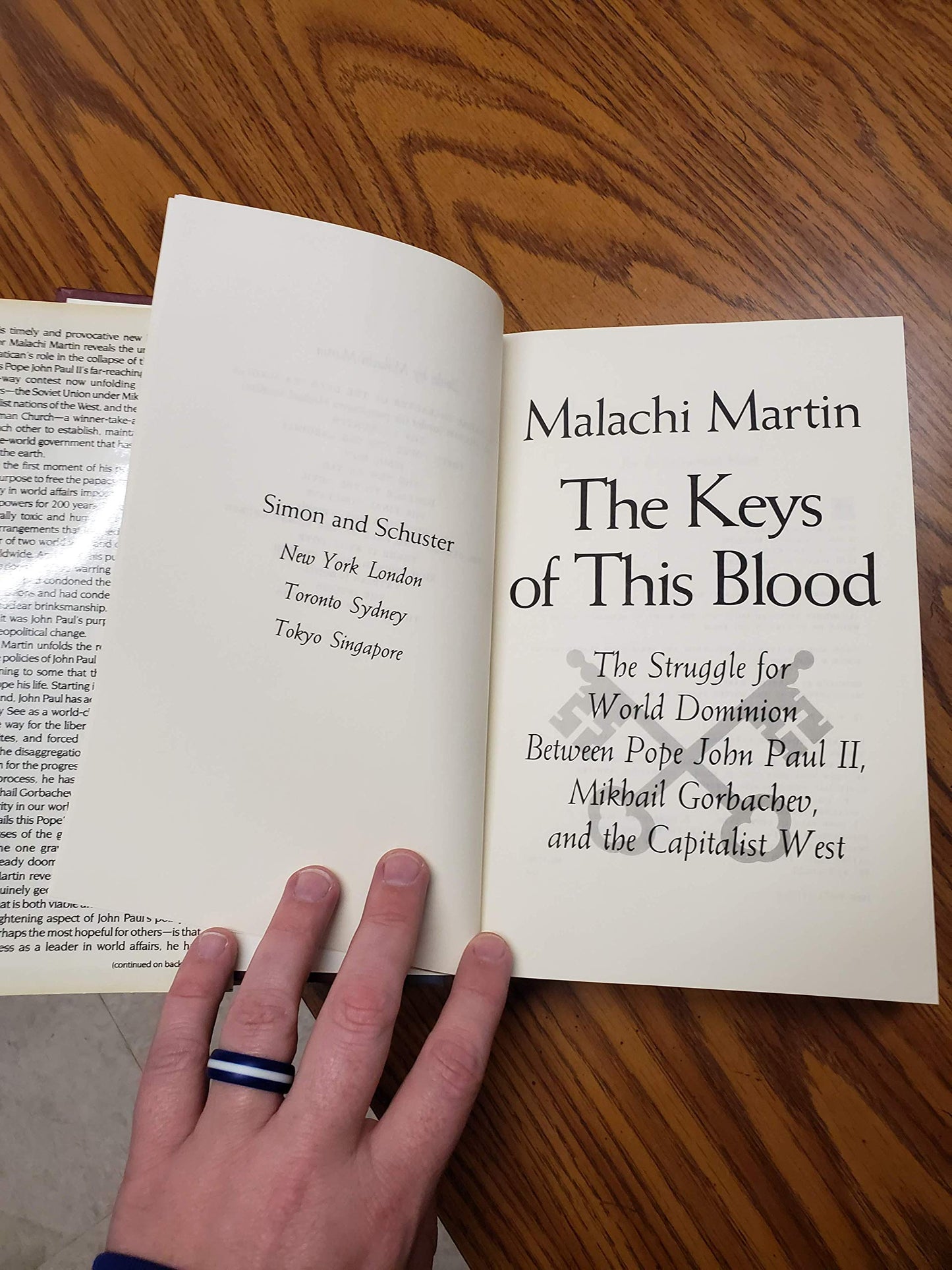 The Keys of This Blood: The Struggle for World Dominion Betw