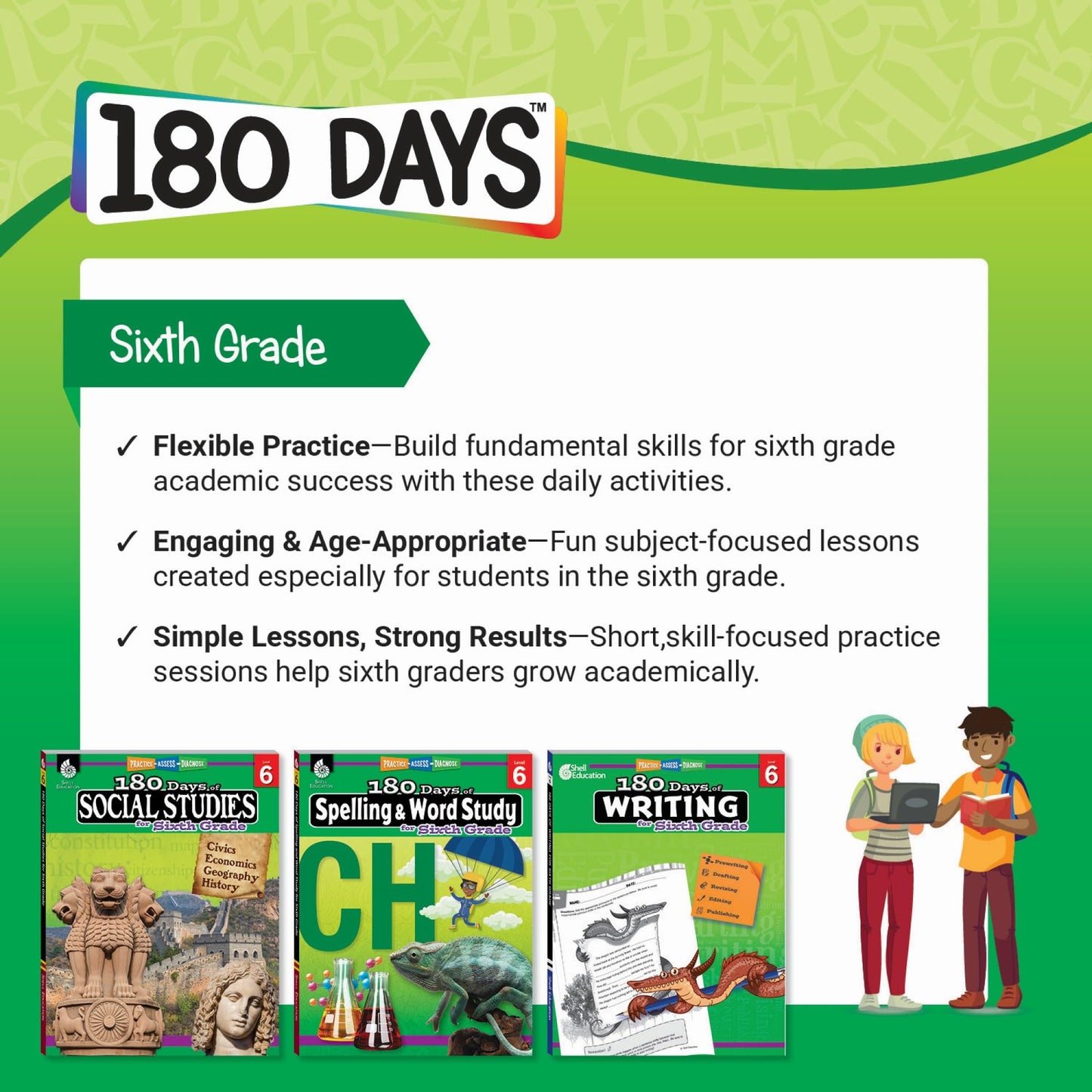180 Days: Science for Sixth Grade: Practice, Assess, Diagnose