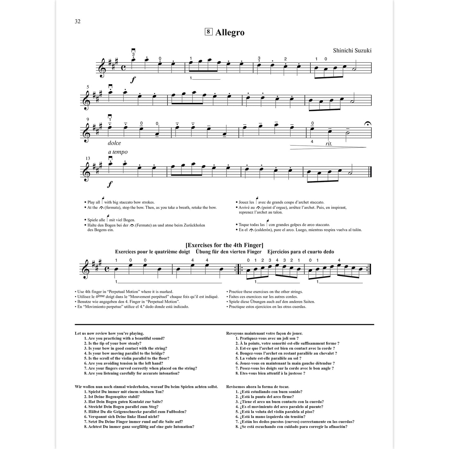Suzuki Violin School, Vol 1: Violin Part