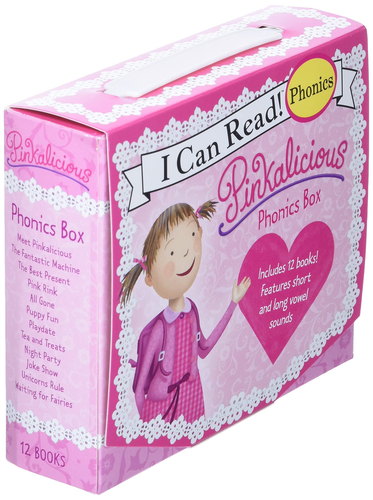 Pinkalicious 12-Book Phonics Fun!: Includes 12 Mini-Books Featuring Short and Long Vowel Sounds - Early Reader Collection for Sight Words and Literacy Development (Ages 3-6) (I Can Read Phonics Fun)