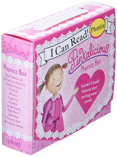 Pinkalicious 12-Book Phonics Fun!: Includes 12 Mini-Books Featuring Short and Long Vowel Sounds - Early Reader Collection for Sight Words and Literacy Development (Ages 3-6) (I Can Read Phonics Fun)