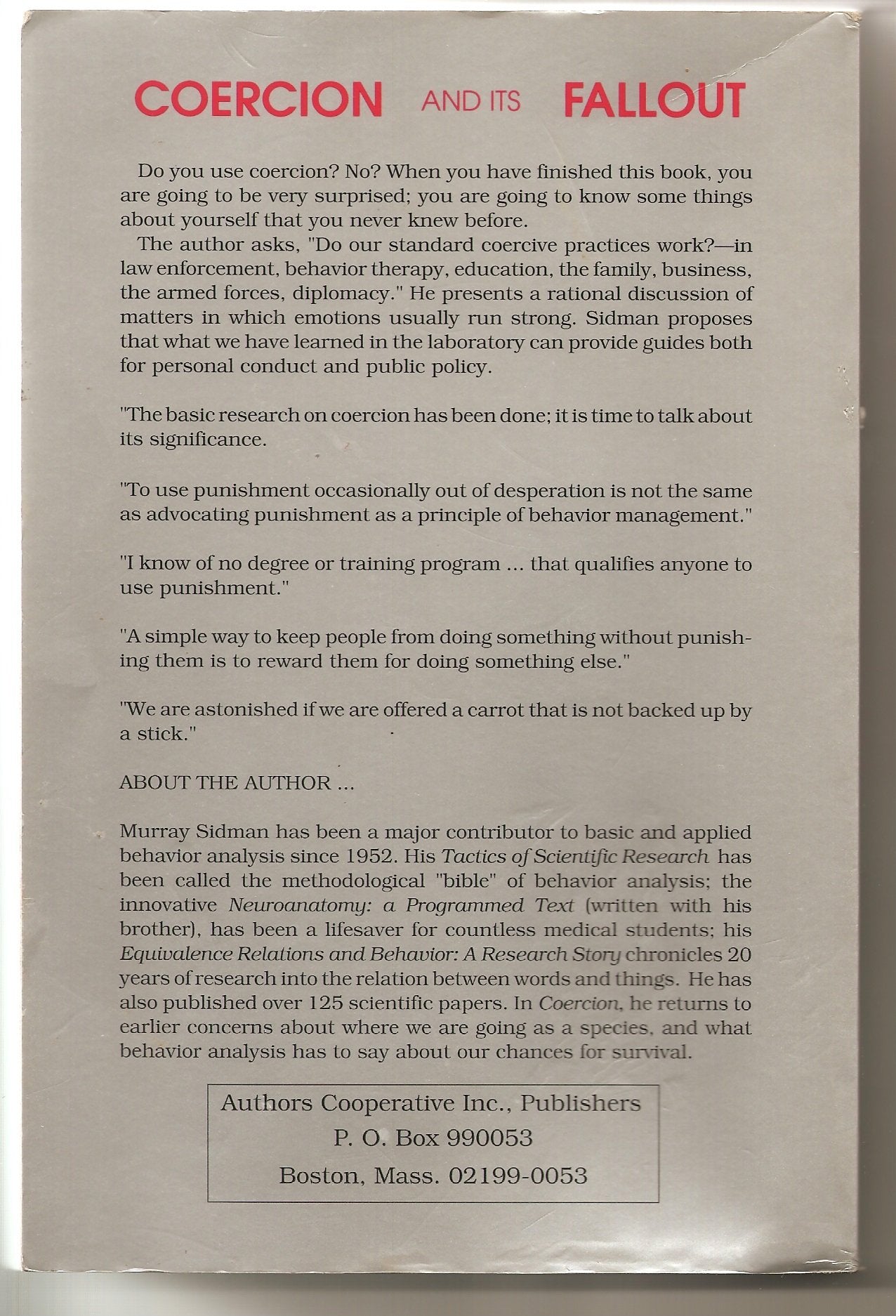Coercion and Its Fallout (Revised Edition)