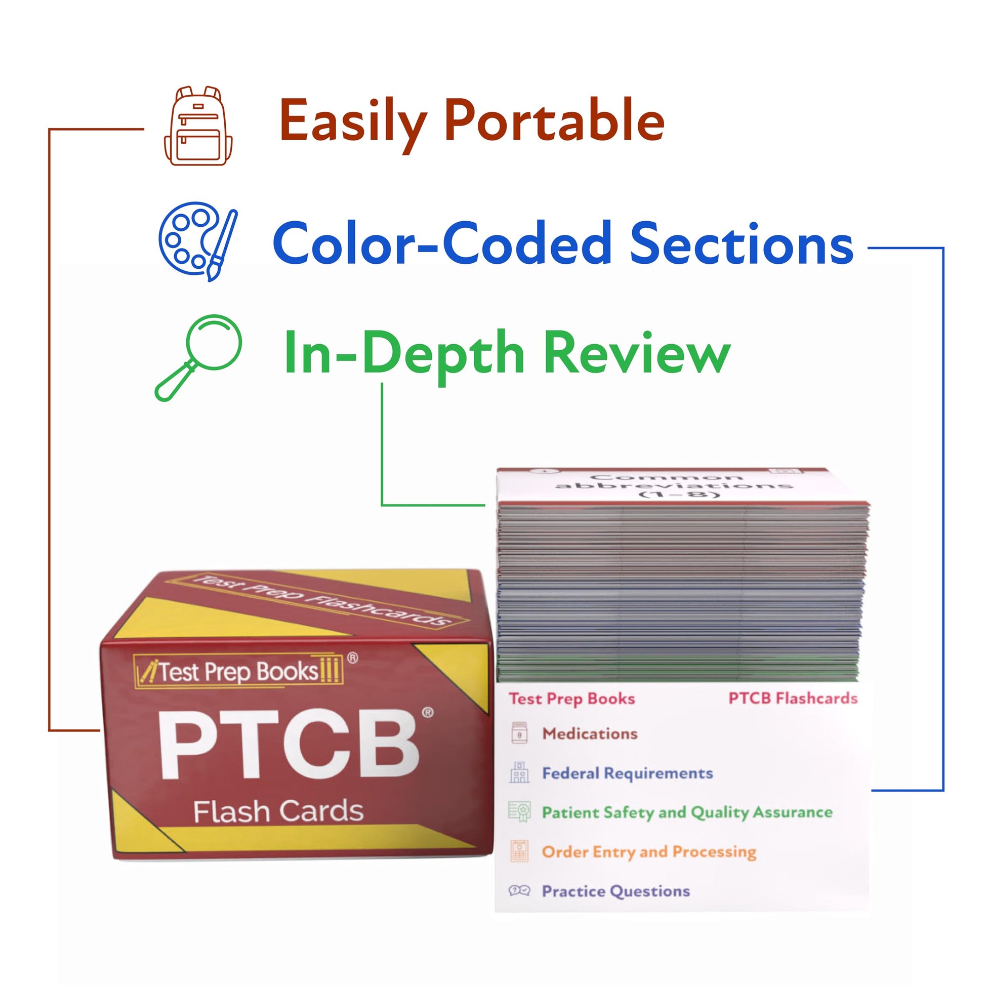 PTCB Study Cards: PTCB Exam Prep 2026-2027 with Practice Test Questions for the Pharmacy Technician Certification Exam [3rd Edition]