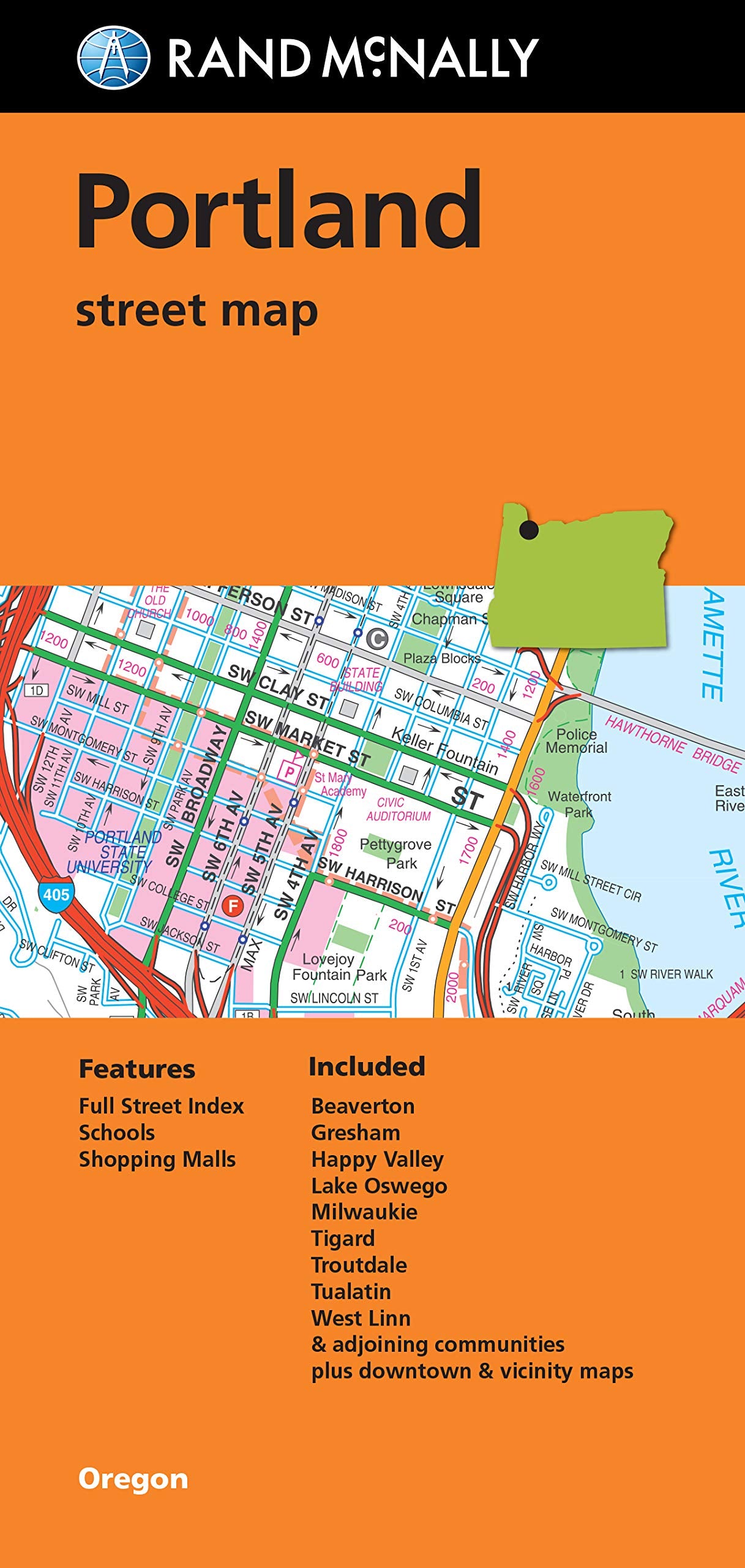 Rand McNally Portland Street Map