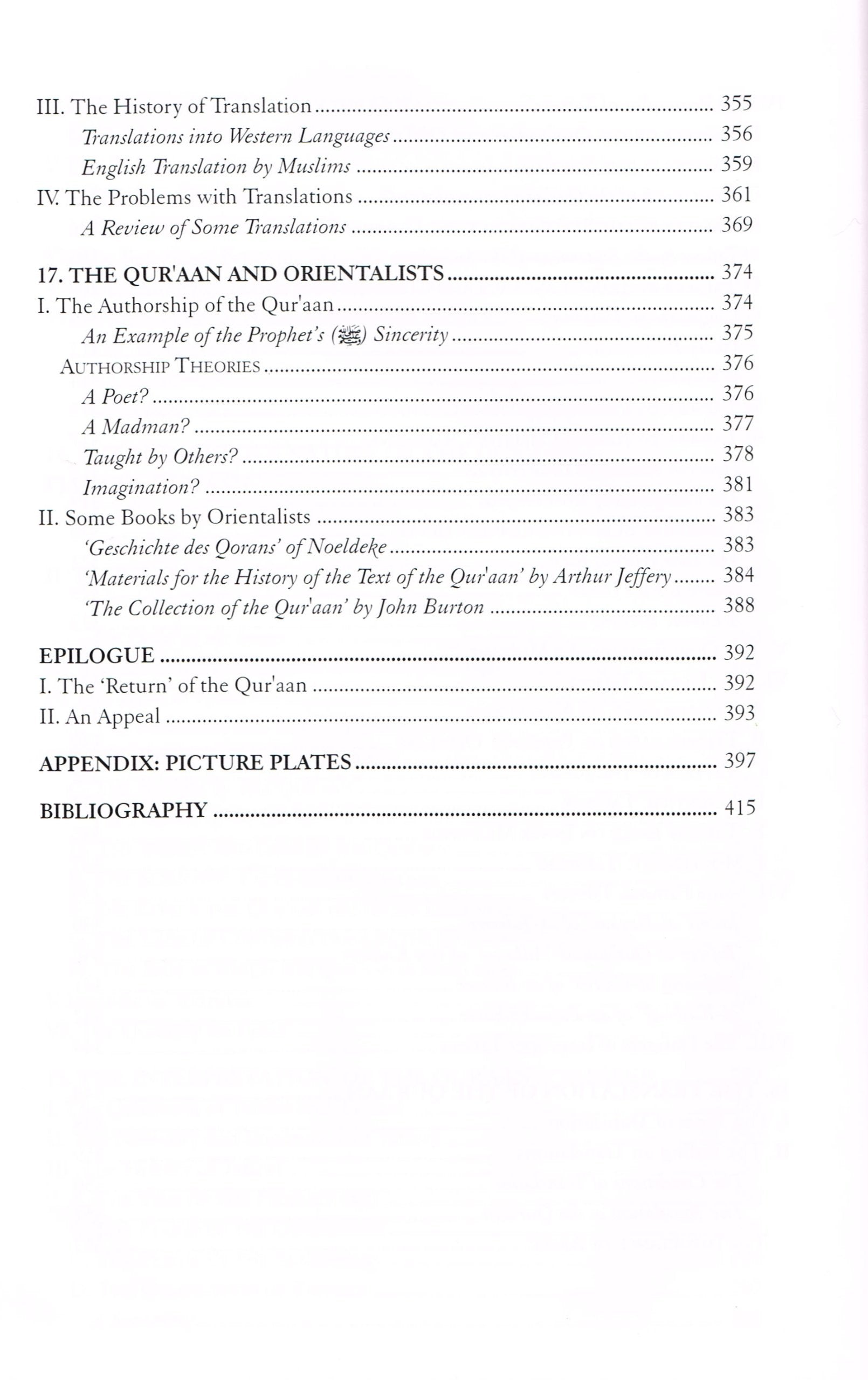 An Introduction to the Sciences of the Qu'ran