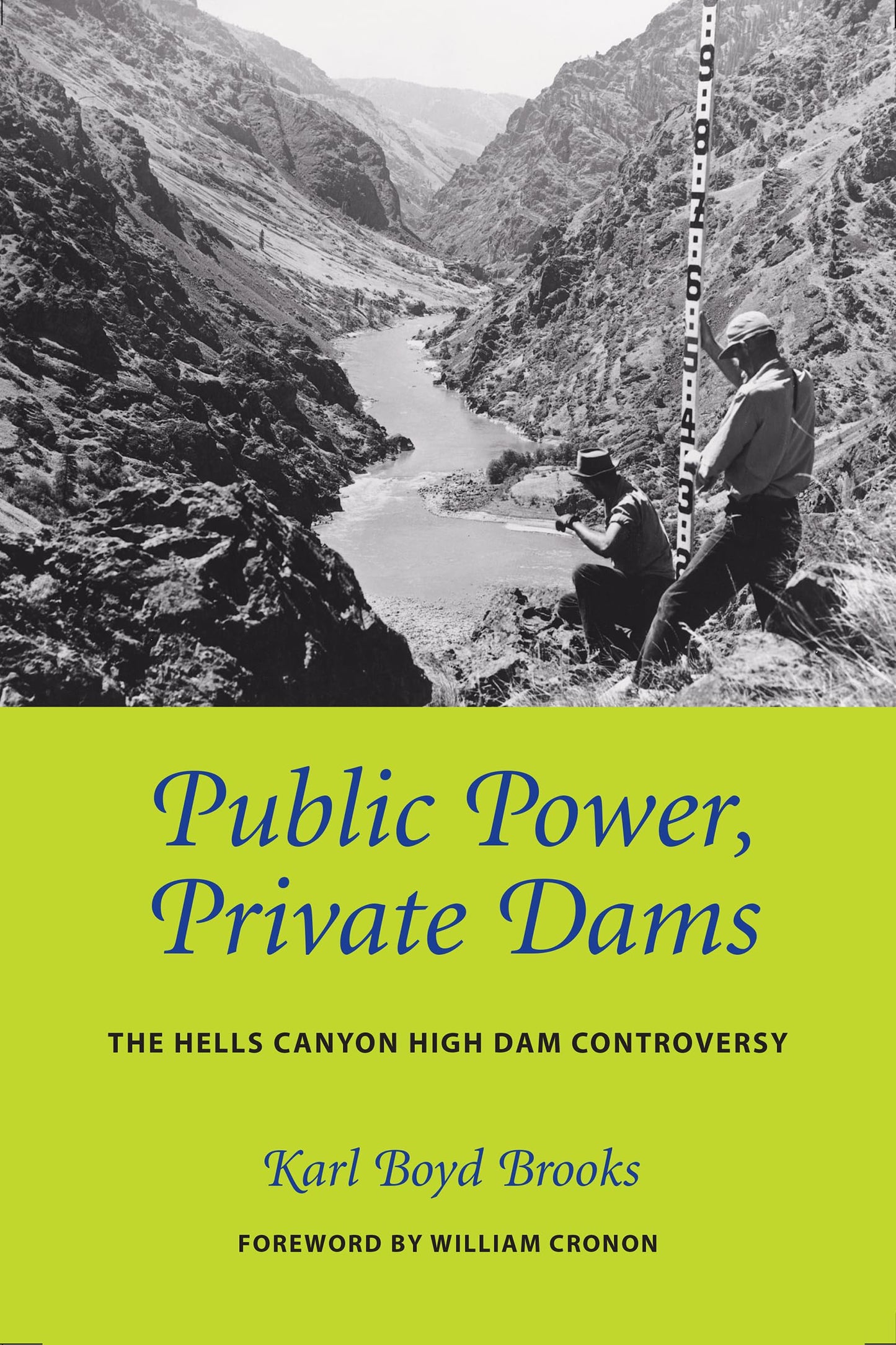 Public Power, Private Dams: The Hells Canyon High Dam Controversy (Weyerhaeuser Environmental Books)