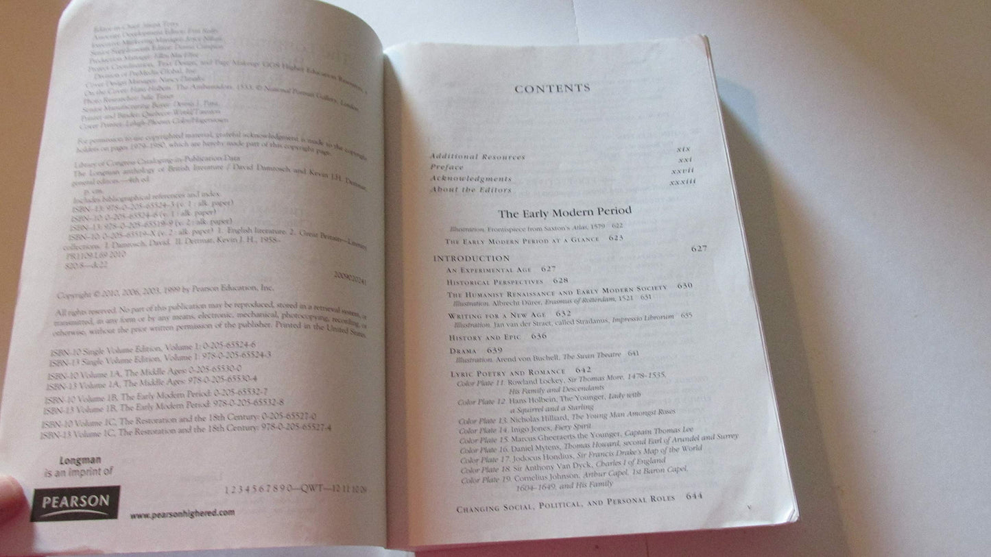 Longman Anthology of British Literature, The: The Early Modern Period, Volume 1B