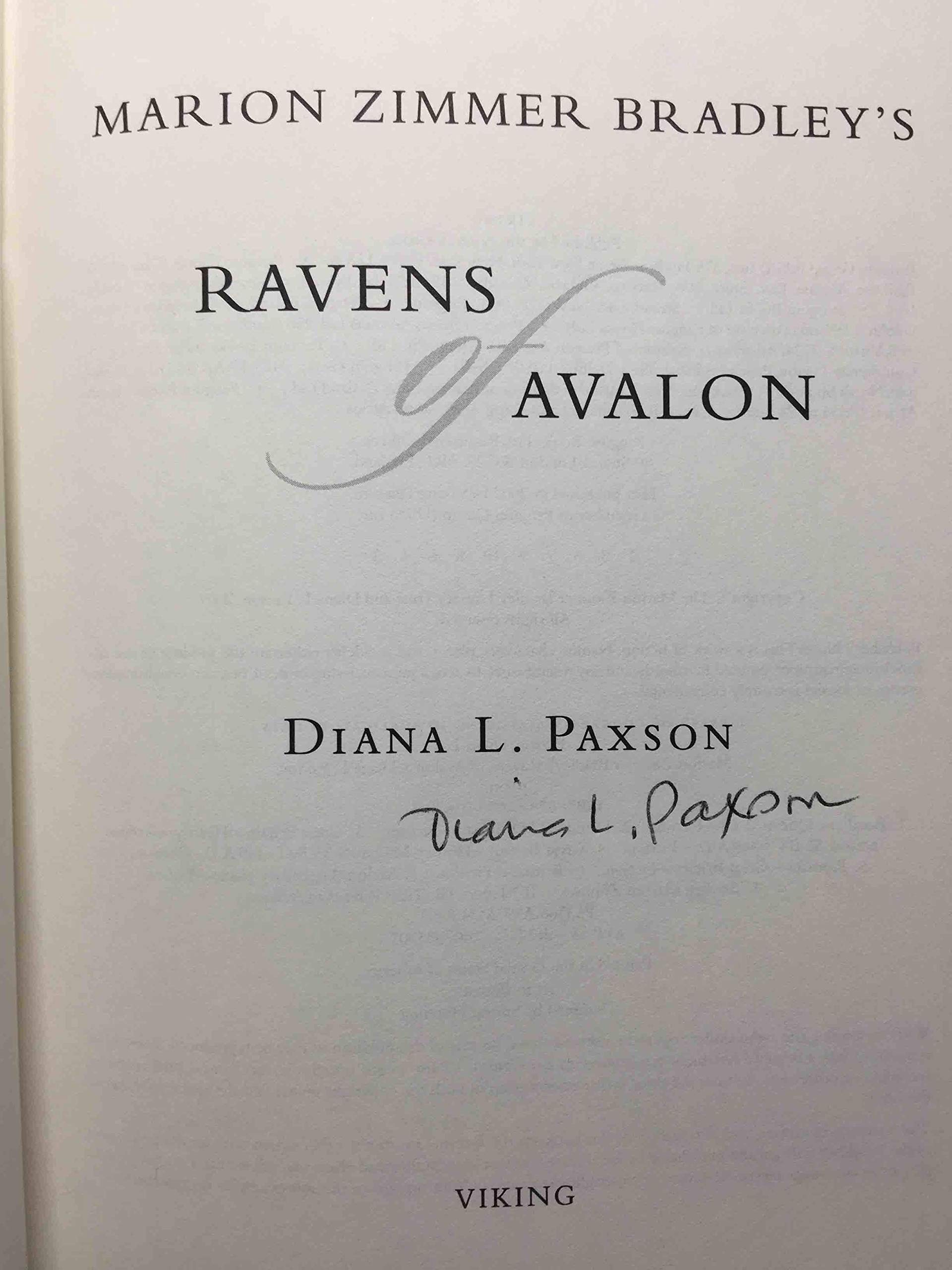 Marion Zimmer Bradley's Ravens of Avalon