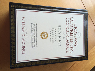 The Crossway Comprehensive Concordance of the Holy Bible, English Standard Version (A Comprehensive Concordance of Biblical Words Providing Easy Access to Every Verse in the Bible)
