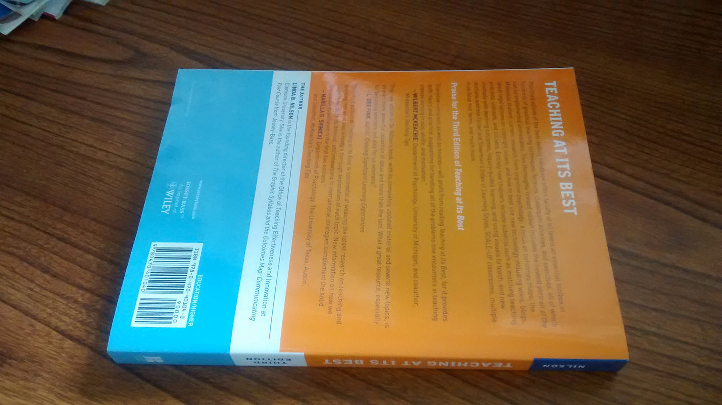 Teaching at Its Best, Third Edition: A Research-Based Resource for College Instructors