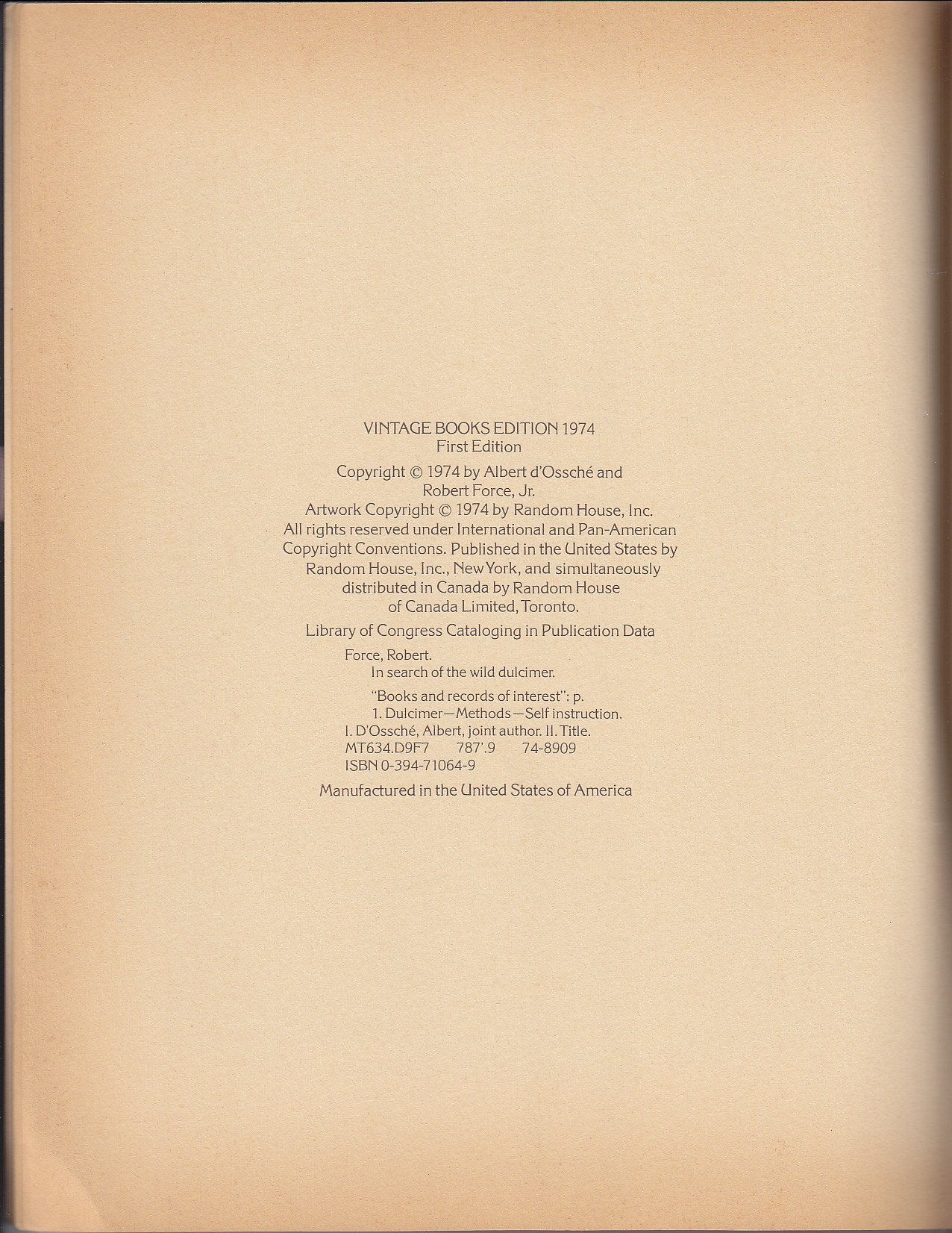 In Search of the Wild Dulcimer