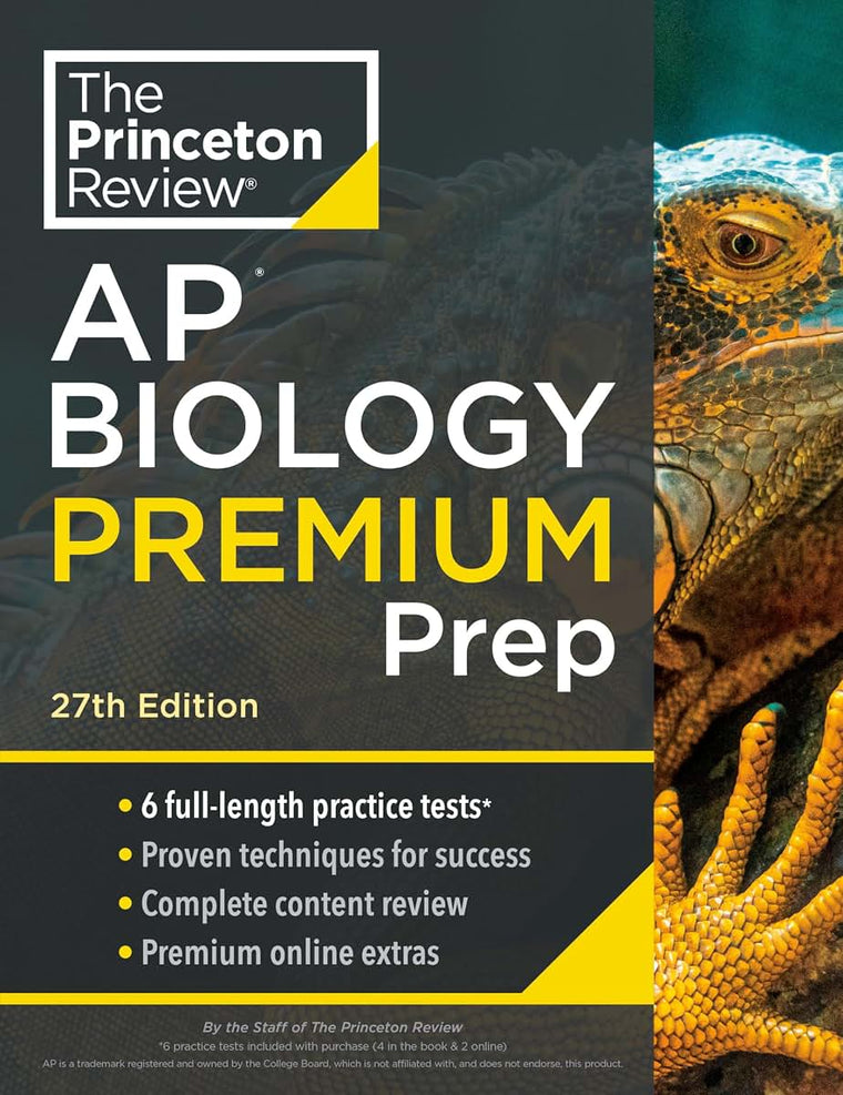 Princeton Review AP Biology Premium Prep, 27th Edition: 6 Practice Tests + Digital Practice Online + Content Review (College Test Preparation)