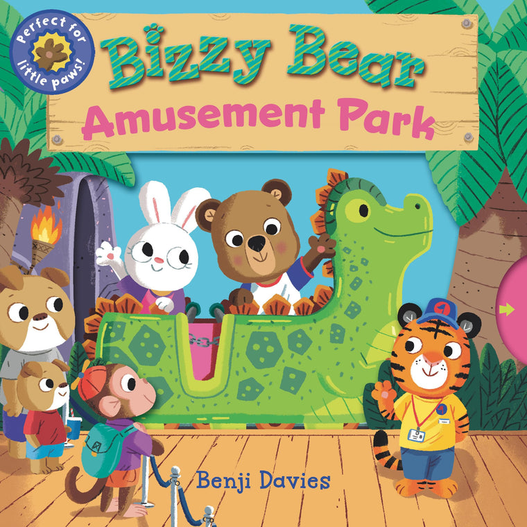 Bizzy Bear: Amusement Park: (Interactive Board Book About Roller Coasters and Rides for Toddlers - With Sturdy Tabs and Slides to Push and Pull)