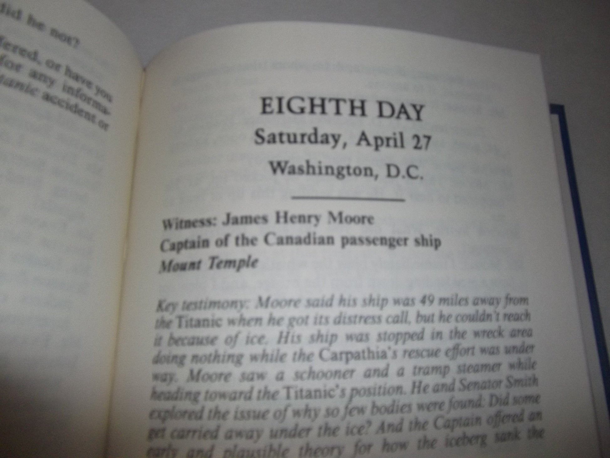 The Titanic Disaster Hearings: The Official Transcripts of the 1912 Senate Investigation