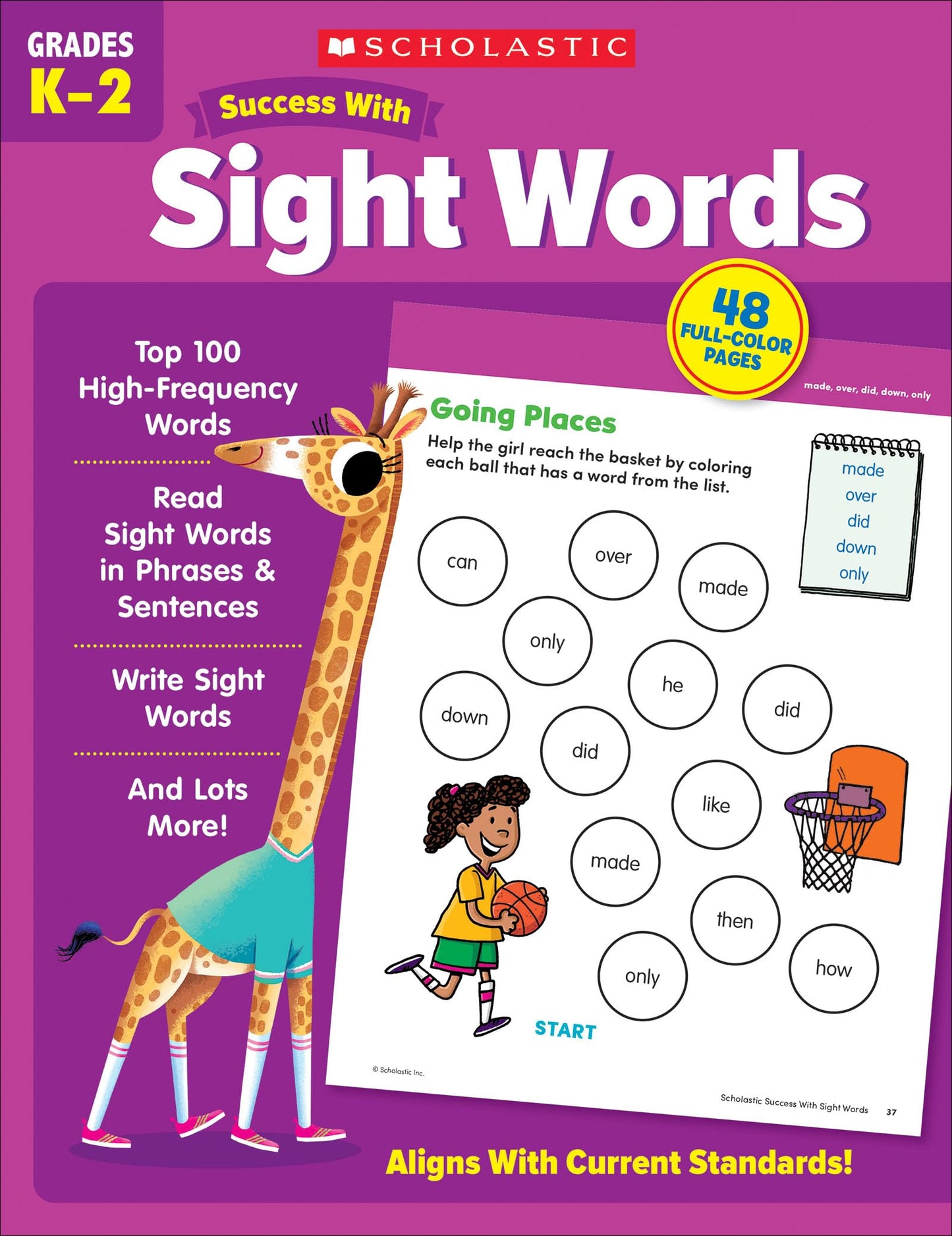 Scholastic Success with Sight Words Workbook