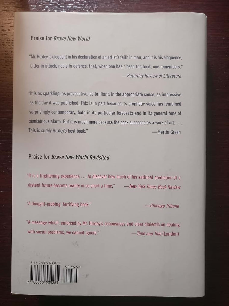 Brave New World and Brave New World Revisited by Aldous Huxley