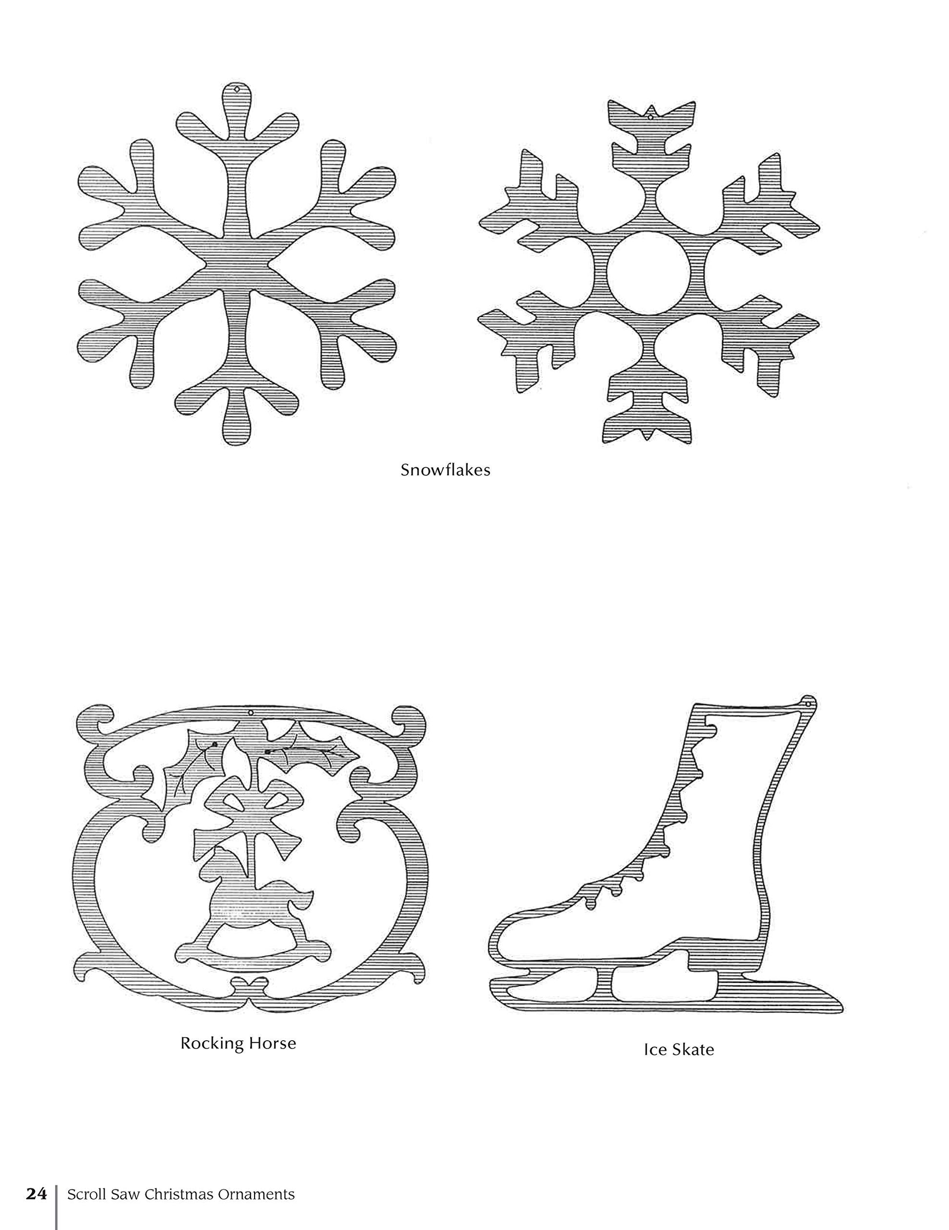 Scroll Saw Christmas Ornaments: More Than 200 Patterns (Fox Chapel Publishing) Full-Size Drawings of Religious & Traditional Designs: Santas, Snowmen, Fretwork, Ornate Words, Novelties, and Wildlife