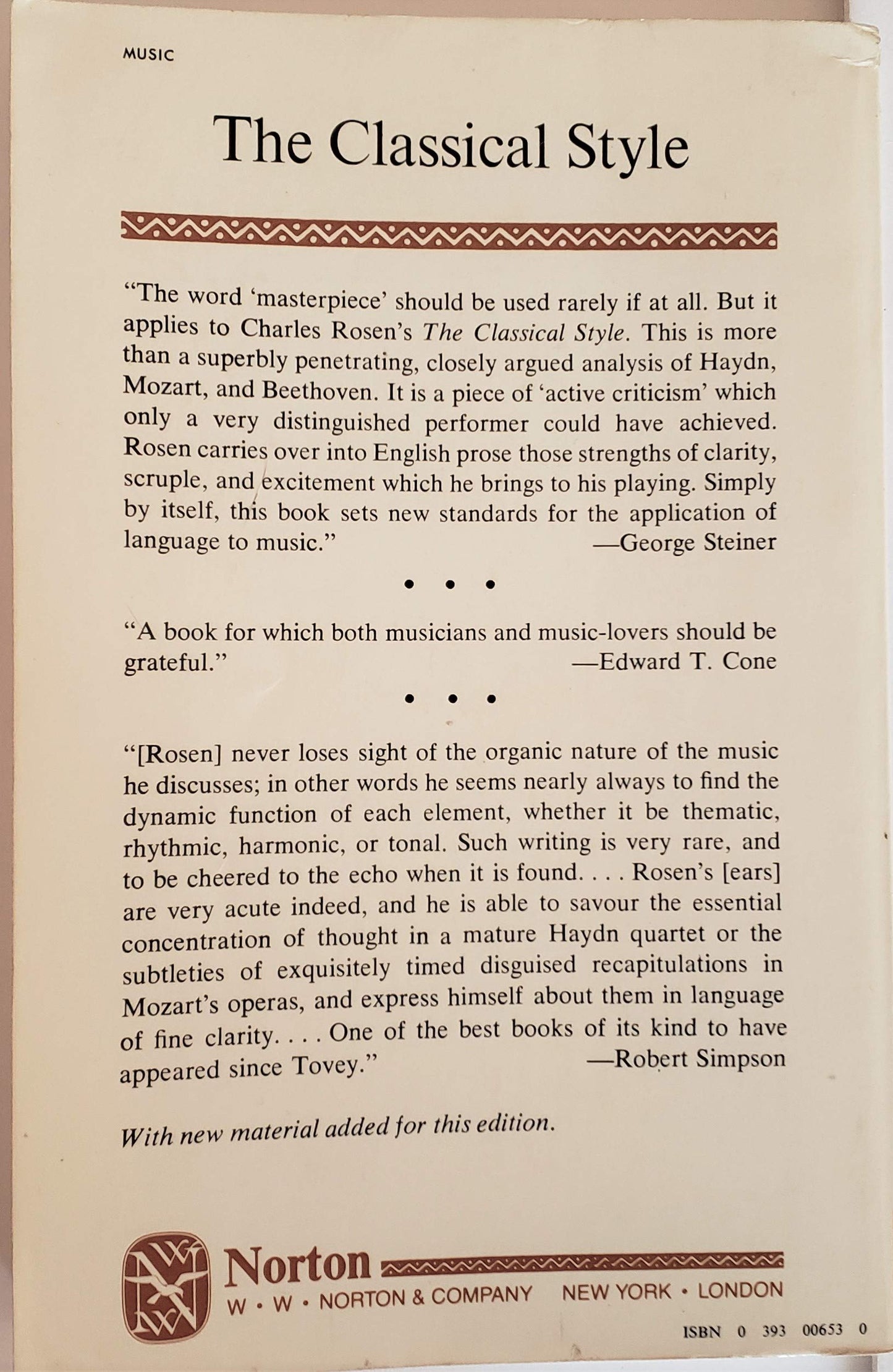 The Classical Style: Haydn, Mozart, Beethoven