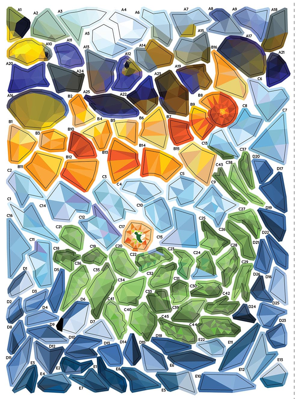 Sticker By Number Ocean Life Book for All Ages, Sticker Mosaics for Fun and Relaxation, Sticker Books for Adults with Tear-Out Pages