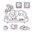 Max Relax: Coloring Book with Stickers (Cozy Coloring)