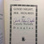Good Night Mr. Holmes