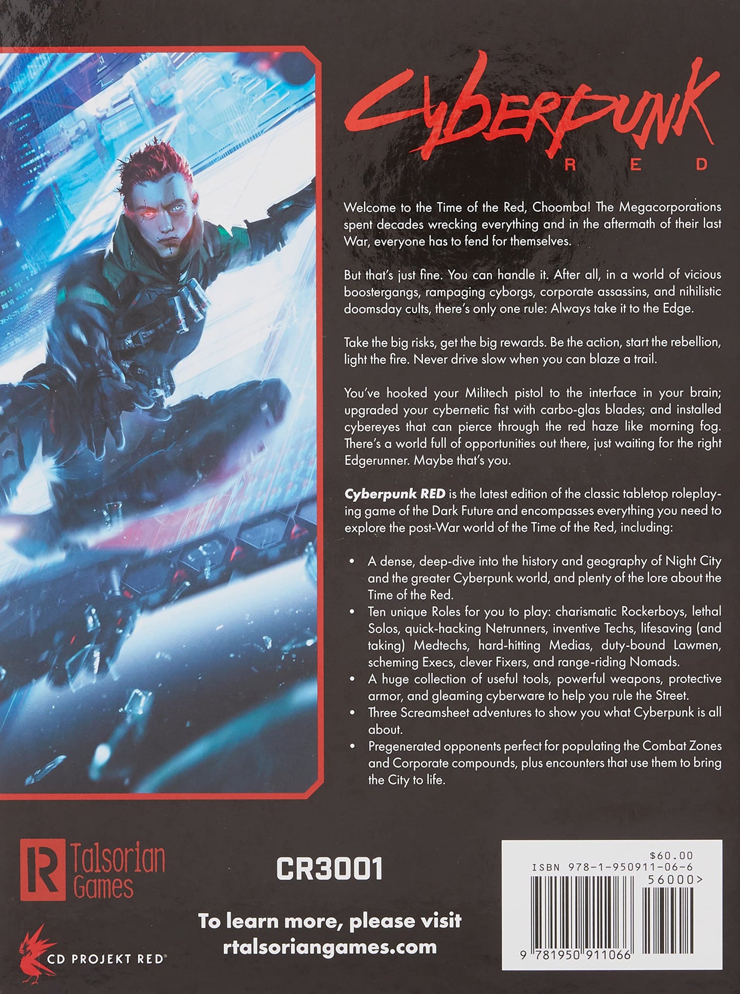 Cyberpunk RED RPG (CR3001) by Mike Pondsmith