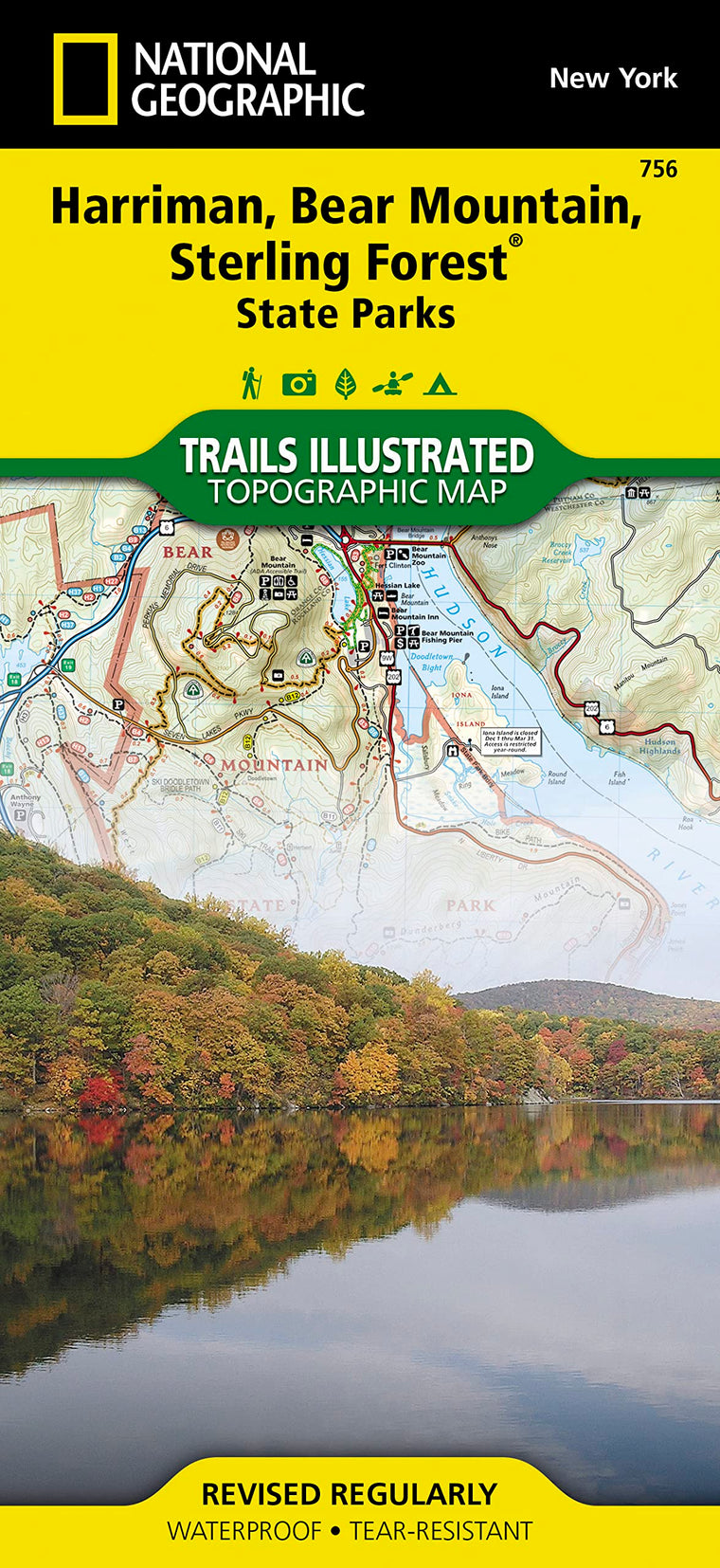 Harriman, Bear Mountain, Sterling Forest State Parks (National Geographic Trails Illustrated Map)