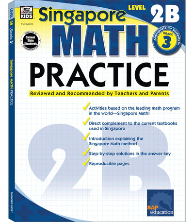 Carson Dellosa 0768240026 Frank Schaffer Math Practice Workbook, Level 2B, Grade 3