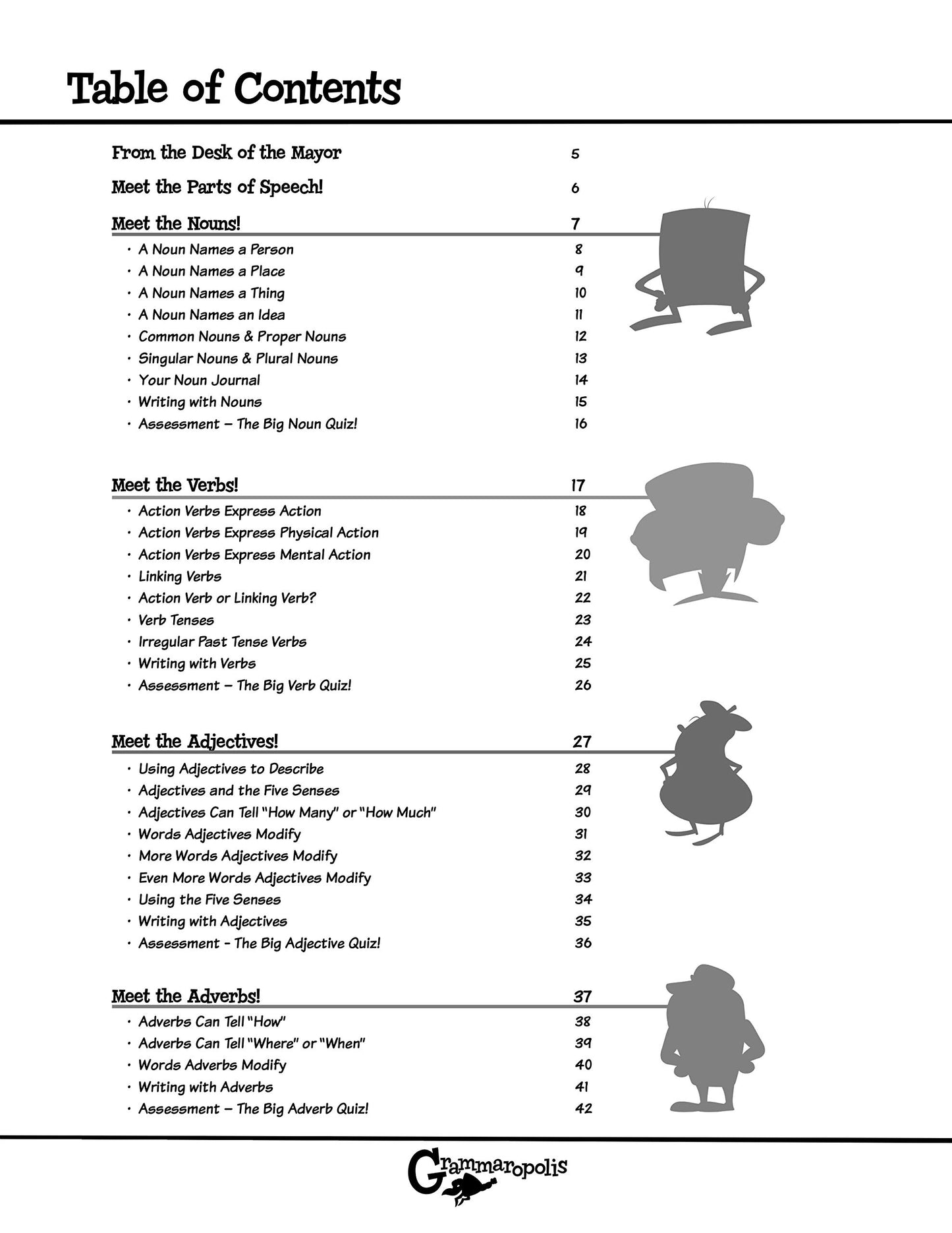 The Parts of Speech Workbook, Grade 1 (Grammaropolis Grammar Workbooks)