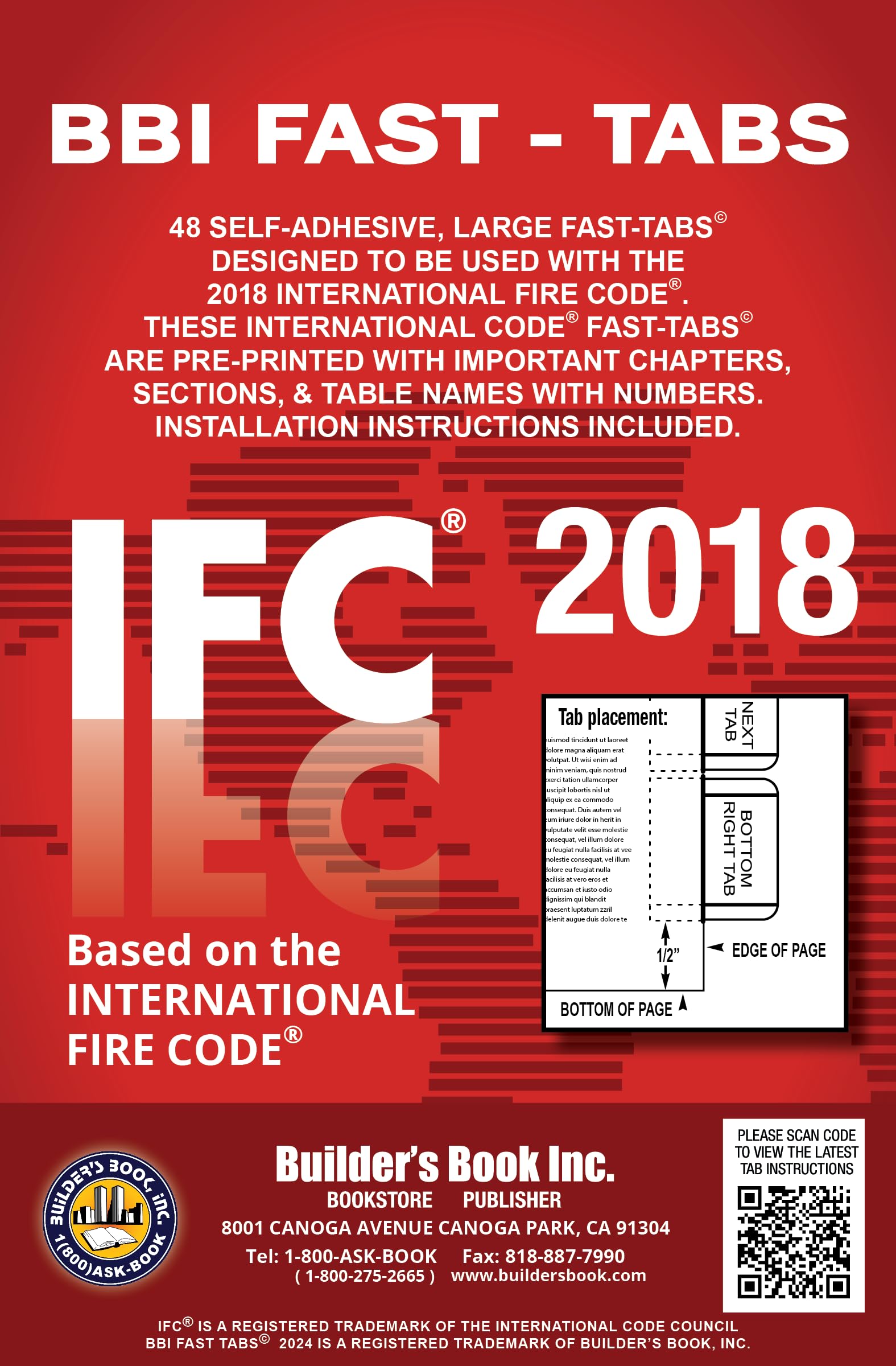 2018 International Fire Code (IFC) Fast Tabs