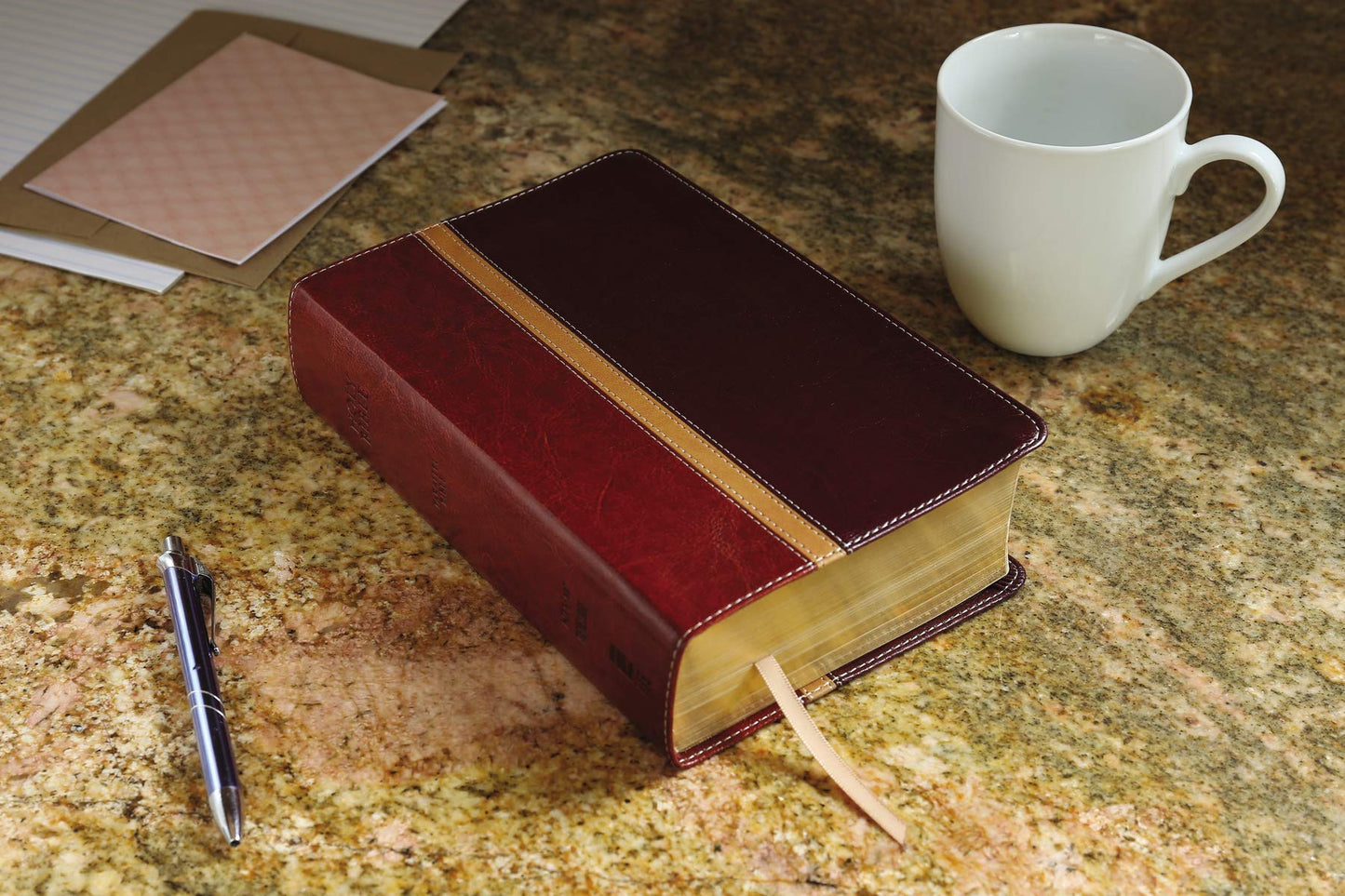 NIV, The Message, Parallel Study Bible, Leathersoft, Brown: Two Bible Versions Together with NIV Study Bible Notes