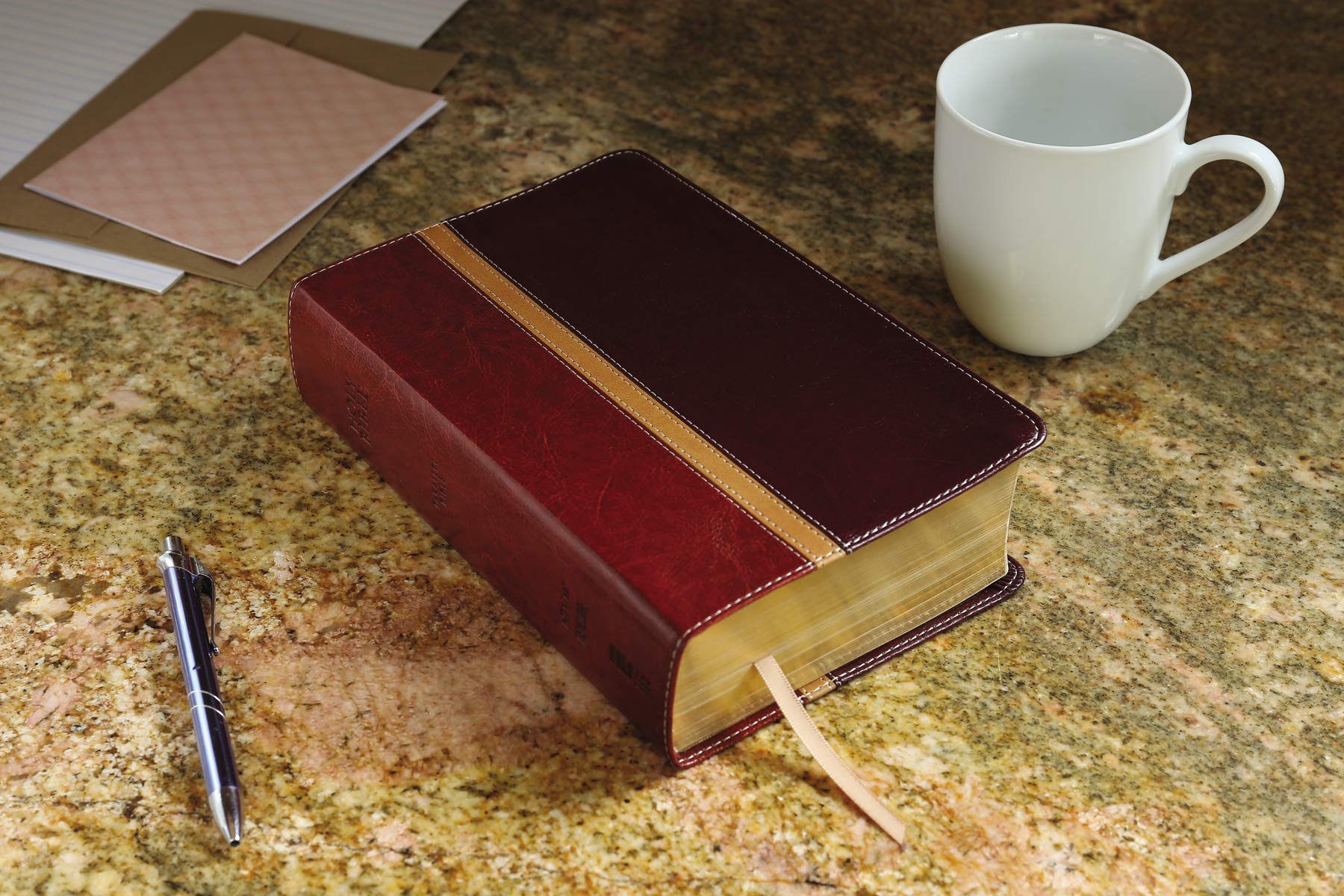 NIV, The Message, Parallel Study Bible, Leathersoft, Brown: Two Bible Versions Together with NIV Study Bible Notes