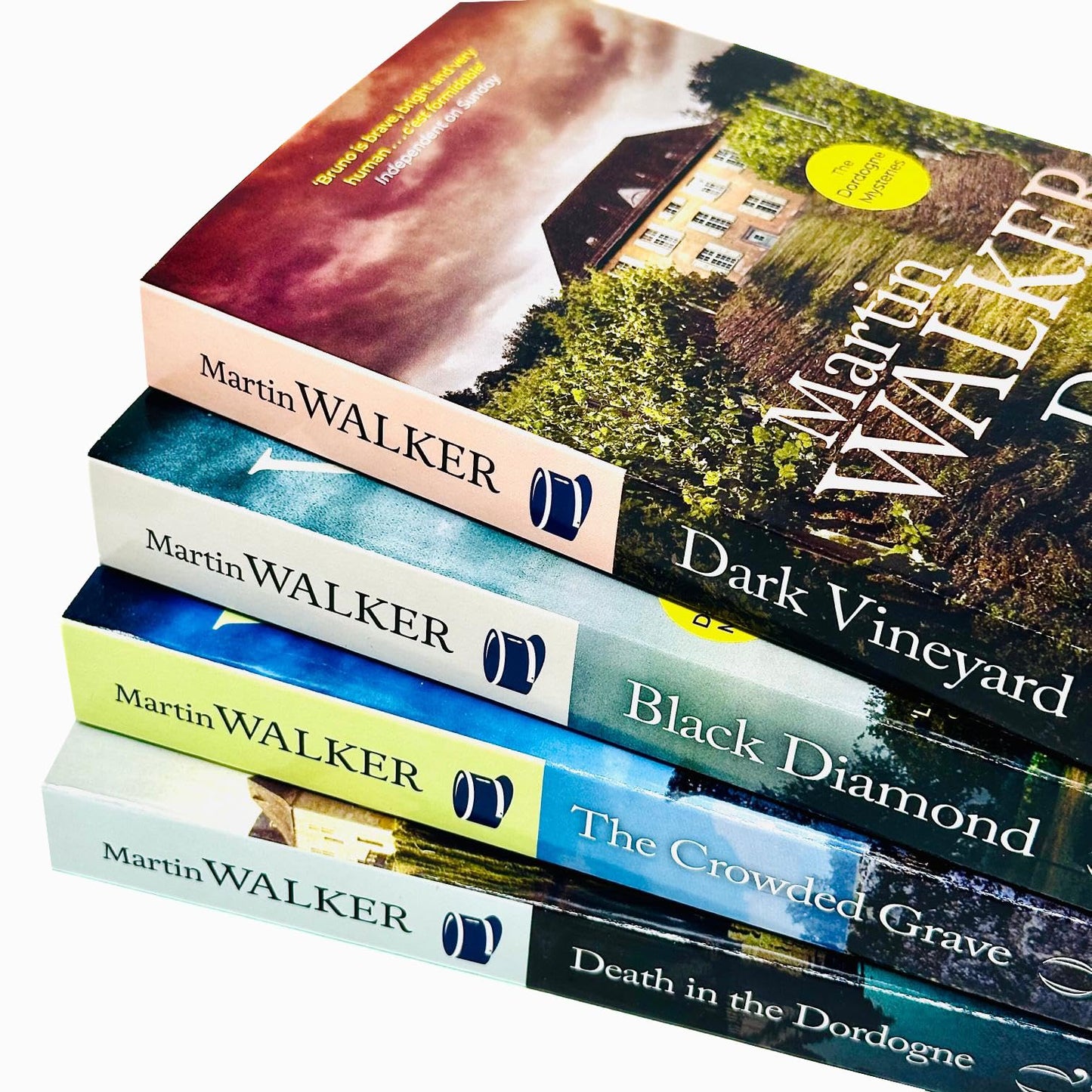 Bruno, Chief of Police Series Dordogne Mysteries Books 1 - 4 Collection Set by Martin Walker (Death in the Dordogne, Dark Vineyard, Black Diamond & Crowded Grave)