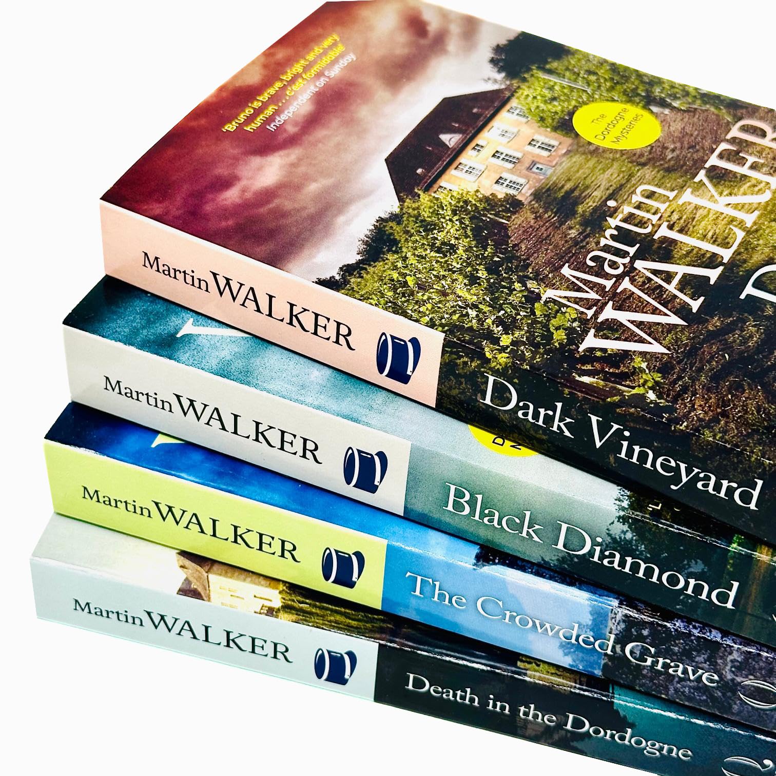 Bruno, Chief of Police Series Dordogne Mysteries Books 1 - 4 Collection Set by Martin Walker (Death in the Dordogne, Dark Vineyard, Black Diamond & Crowded Grave)