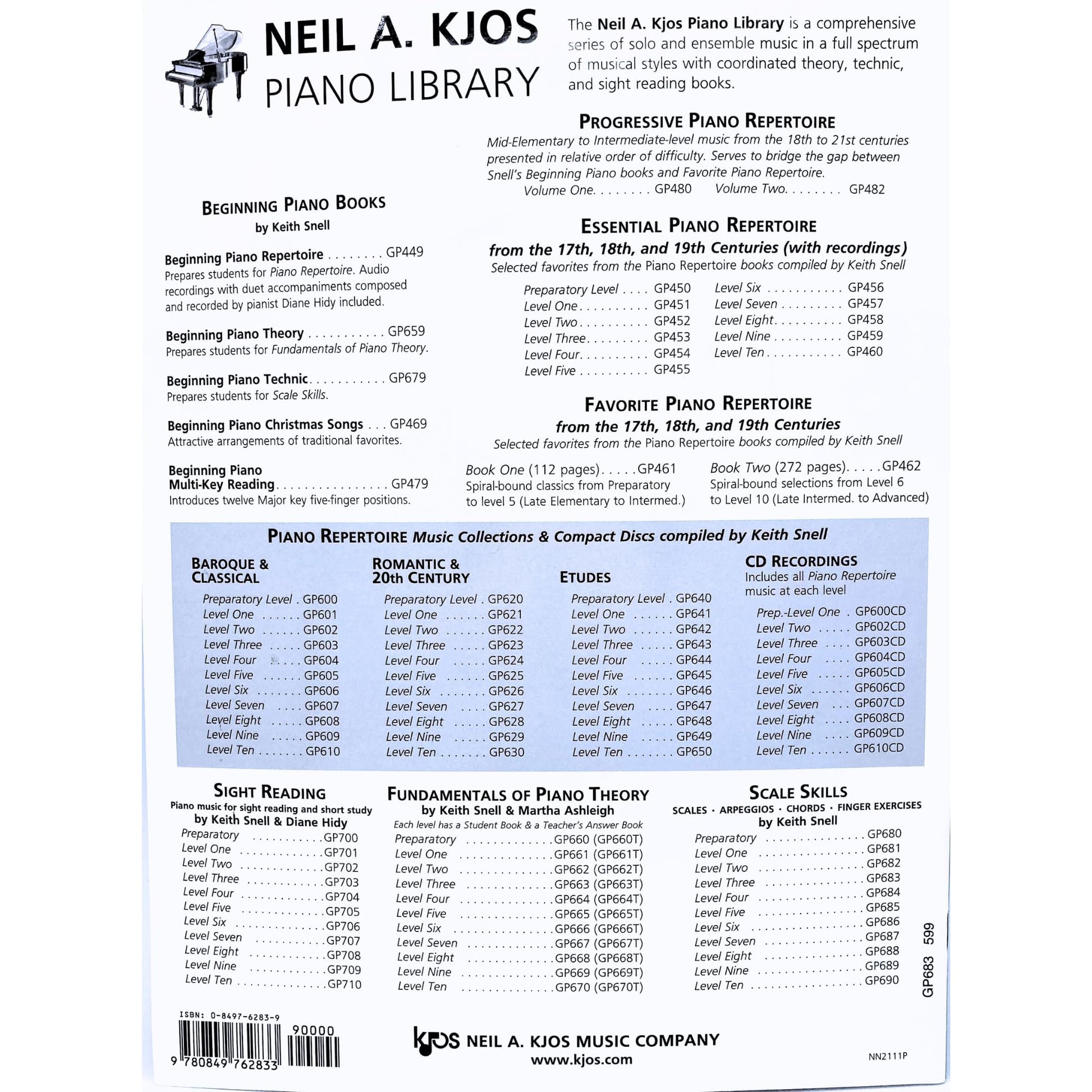 GP683 - Scales Skills Level 3 (Neil A. Kjos Piano Library)