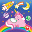 Color-By-Dots Sticker Book - Unicorns (Over 1,900 dot stickers to created incredible scenes)