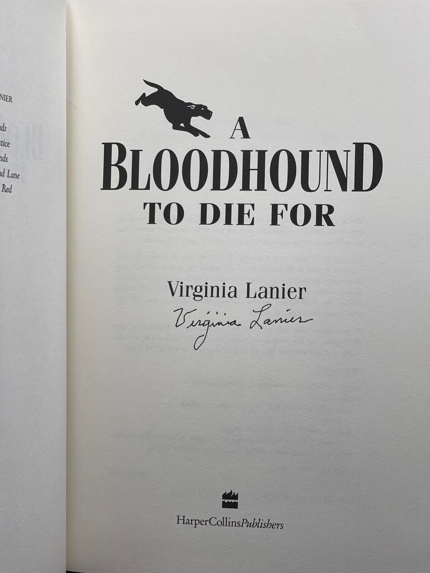 A Bloodhound to Die For (Jo Beth Sidden, No 6)