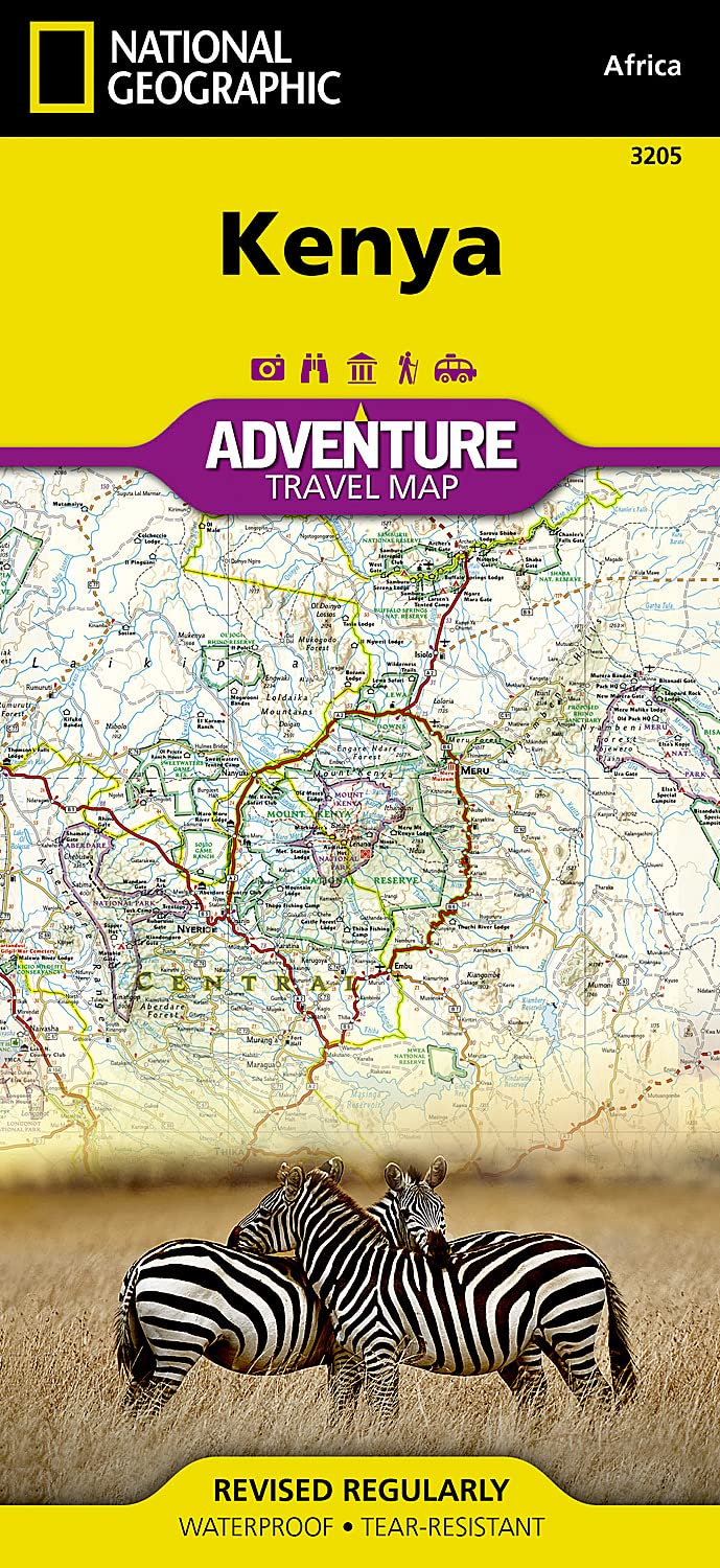 Kenya Map (National Geographic Adventure Map, 3205) by Natio