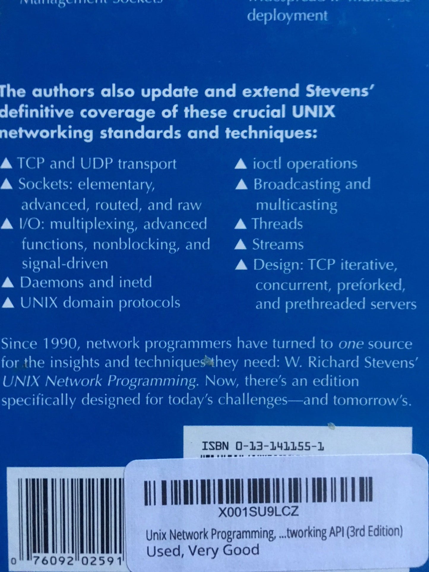 Unix Network Programming: The Sockets Networking Api (1)